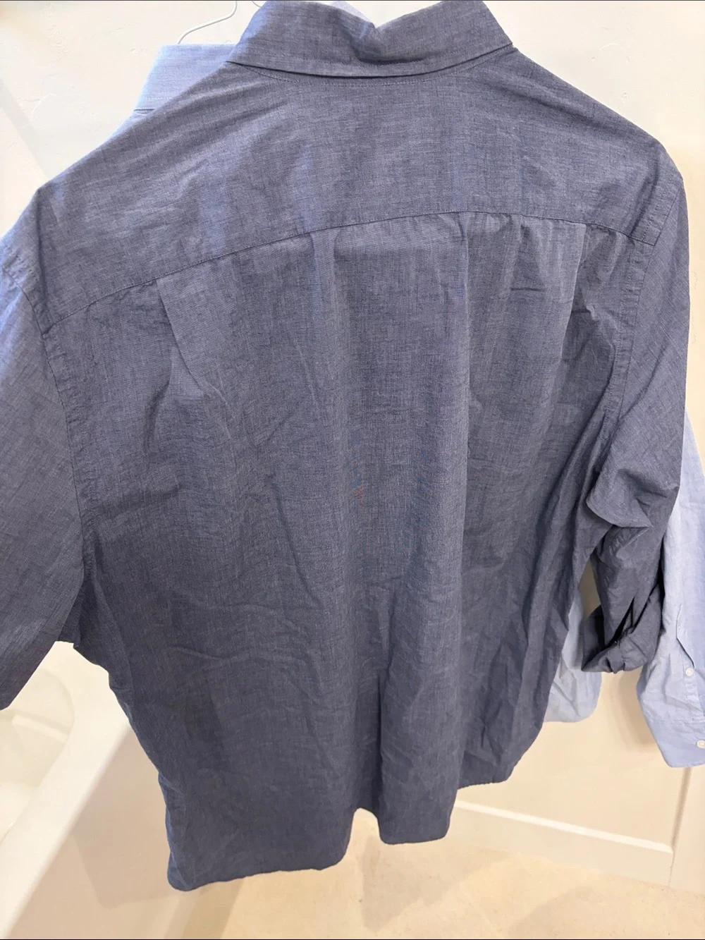 J. Crew Men's Light Blue and Navy Button-Down Shirts